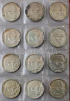 Németország 1934. 5M Ag "Potsdam Garrison templom" (6xklf) "A, D, E, F, G, J" ve...