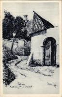 Budapest I. Tabán, Holdvilág utcai részlet. R.J.E. 564. s: Helbing Ferenc