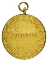 Ausztria 1932. "Osztrák Háborús Emlékérem" aranyozott bronz kitüntetés miniatűr T:XF Austr...