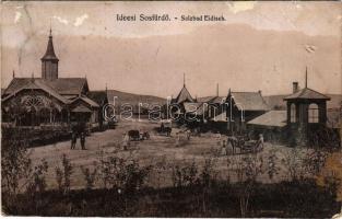 1908 Alsóidecs, Alsó-Idecs, Idecs, Eidisch, Ideciu de Jos; Sósfürdő / Salzbad / salt spa (felszíni sérülés / surface damage) + "SZÁSZRÉGEN-KOCSÁRD 129 SZ."