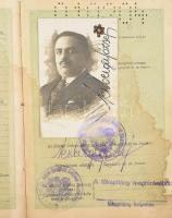 1930-1931 Magyar Királyság fényképes útlevele Neuberger József izraelita vallású igazgató részére, r...