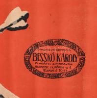Tábor és Dankó: "Le sort tragique de la Hongrie", 1920. Francia nyelvű irredenta plakát, s...