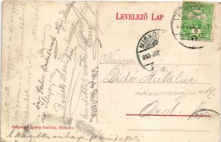 1913 Diósgyőr (Miskolc), várrom, hátoldalán aláírásokkal. Grünwald Ignác kiadása (ázott sarok / wet ...