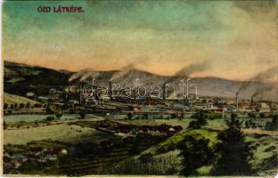 1910 Ózd, látkép, gyárak. A Nőegylet kiadása (fa)