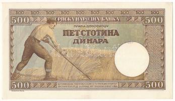 Szerbia / Német megszállás 1942. 500D "00195952" T:AU
Serbia / German occupation 1942. 50...