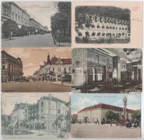 66 db RÉGI történelmi magyar város képeslap vegyes minőségben: vendéglők, étterem belsők, szállodák, fürdők