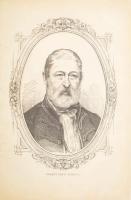 cca 1860-1865 Szent-Iványi Szentiványi Károly (1802-1877) főispán, politikus, országgyűlési képviselő, a képviselőház elnöke portréja, fametszet, jelzés nélkül, 20,5x15,5 cm