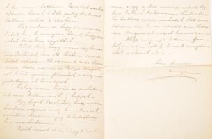 1884 Bp., Kézzel írt szerelmes levél