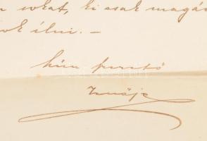 1884 Bp., Kézzel írt szerelmes levél