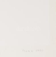 Mark (Márkus), Anna (1928-): Konstruktív kompozíció, 1990. Szitanyomat, papír, jelzett, számozott (1...