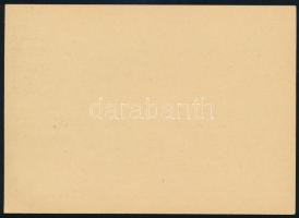 Székelyudvarhely 1944 Használatlan 50f/18f díjjegyes levelezőlap, Bodor vizsgálójellel