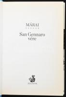 Márai Sándor: San Gennaro vére. Bp., 2014, Helikon. Kiadói kartonált papírkötés, kiadói papír védőbo...