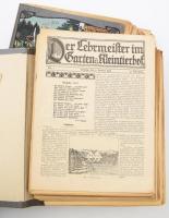 Der Lehrmeister im Garten und Kleintierhof. 3 kötet félvászon kötésben, széteső állapotban