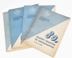 1938-1943 Gyál, Békésmegyei Takarékpénztári Egyesület zárszámadásai, 75., 77-80. üzleti évek