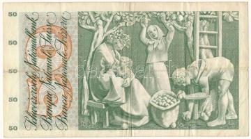 Svájc 1970. 50Fr "Galli - Stopper - Aebersold", "35L76034" T:F
Switzerland 1970...