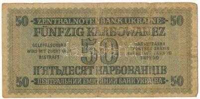 Ukrajna / Német megszállás 1942. 50K "18 629096" T:VG
Ukraine / German occupation 1942. 5...