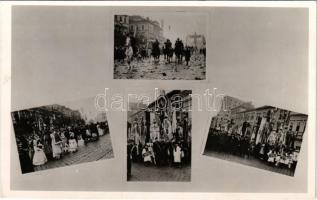 1938 Kassa, Kosice; bevonulás, Horthy Miklós / entry of the Hungarian troops + "1938 Kassa visszatért" So. Stpl