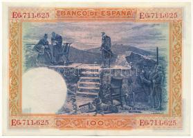 Spanyolország 1925. 100P "E6 711 625" T:XF
Spain 1925. 100 Pesetas "E6 711 625"...