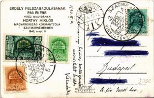 1940 Szatmárnémeti, Satu Mare; bevonulás, vitéz Nagybányai Horthy Miklós Magyarország kormányzója, T...