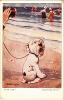 Langweilig heute? / Tired time? B.K.W.I. Bonzo Serie XVIII. 3. s: G. E. Studdy (fa)