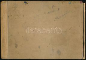 Neogrády László (1896-1962): Vázlatkönyv kb. 47 rajzzal, portrék, női aktok, állatok (kacsák, tehén)...