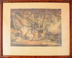 George Morland (1763-1804) után, Josephn Grozer (1755-1798 k.) metszése: Boldog család (The happy co...