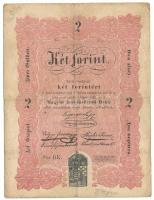 1848. 2Ft "Kossuth bankó", "BK. 20 49807" T:F, ceruzás firka Adamo SG106