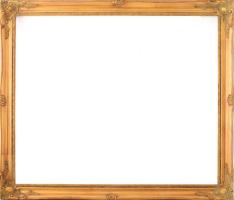 Dekoratív fa képkeret, belső méret: 50x60 cm.