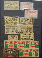 105 darabos régi 90 %-ban háború előtti gyufacímke-gyűjtemény, igazi ritkaságokkal, másodpéldányokka...