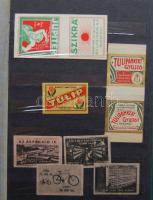 105 darabos régi 90 %-ban háború előtti gyufacímke-gyűjtemény, igazi ritkaságokkal, másodpéldányokka...