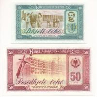 Albánia 1976. 10L "GU 069238" + 50L "HV 796557" T:UNC,AU
Albania 1976. 10 Leke ...