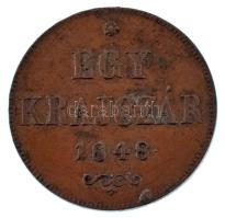 1848. 1kr Cu T:XF, patina Adamo B1.1