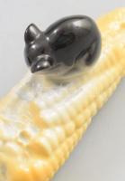 2 darab ritka porcelán egér figura, m: 6 cm, h: 12 cm