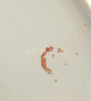 Hollóházi kalocsai mintás falióra, jelzése nem látszik, d: 26 cm