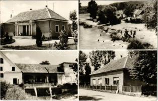 1966 Csörötnek (Szentgotthárdi járás), Petőfi Kultúrház, Községi Tanács, dunai strand. Képzőművészeti Alap (EK)