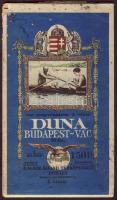 M. kir. Állami térképészeti intézet: Vizisport térképek 5.: Duna Budapest-Vác 193x42 cm (sérült)