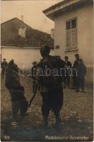 1918 Mazedonischer Bärentreiber / Macedoanian bear tamer. Arthur Herter + "K.u.k. Bahnhofkommando"