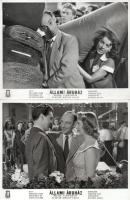 cca 1989 előtt készült, "Állami áruház" című magyar film jelenetei és szereplői, 13 db vintage produkciós filmfotó (vitrinfotó, lobbyfotó) ezüst zselatinos fotópapíron, a használatból eredő (esetleges) kisebb hibákkal, 18x24 cm