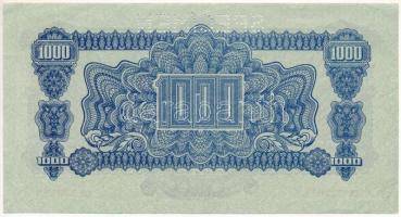 Csehszlovákia 1944. 1000K "CK 333010", "SPECIMEN (MINTA)" perforációval T:AU / C...