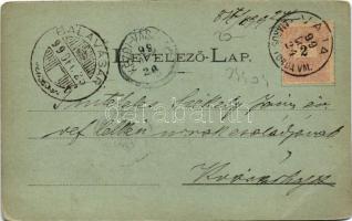 1899 (Vorläufer) Marosvásárhely, Targu Mures; város részlet, látkép, templom. Simon Ferenc kiadása /...