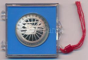 Szlovénia 1996. 500T Ag "Az első szlovén vasút" plombált műanyag tokban T:UNC (eredetileg PP) patina Slovenia 1996. 500 Tolarjev Ag "First Slovenian Railway" enclosedin plastic case C:UNC (originally PP) patina  Krause KM#30