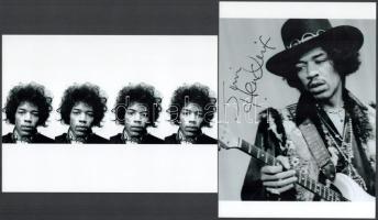 cca 1968 Jimi Hendrix (1942-1970) amerikai énekes, gitáros, zeneszerző portréi, 2 db modern nagyítás, jelzés nélkül, 21x15 cm és 15x21 cm