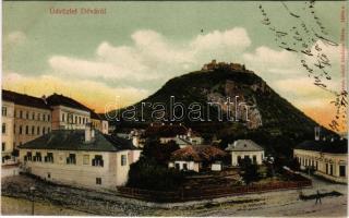 1905 Déva, vár, Városi Kisdedóvó. Hirsch Adolf kiadása / castle, kindergarten