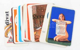 1971-1979 Vegyes kártyanaptár tétel, 31 db