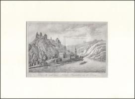 Johann Georg Laminit (1775-1848): Das alte und neue Schloß Thyrnstein (Dürnstein) an der Donau, 1995...