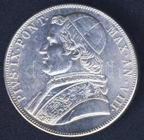 Olasz államok/Pápai állam 1870. 5L Ag IX.Pius fém hamisítványa (metal fake)