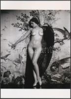 cca 1910 "Az Édenkertben", szolidan erotikus felvétel, 1 db modern nagyítás, jelzés nélkül, 21x15 cm