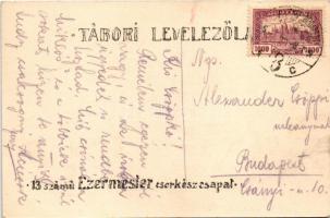 1924 Palacsintasütés. 13. számú Ezermester cserkészcsapat, Ezermester cserkésztábor Balatonaliga (Ba...