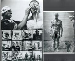 cca 1968 Bécsi performanszok, a néhai Népművelési Intézet képzőművészeti referensének gyűjteményéből 3 db modern nagyítás, jelzés nélkül, 21x15 cm és 15x21 cm