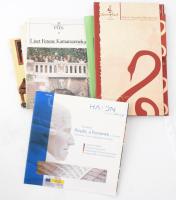 8 db zenei témájú kiadvány, ismertető füzet, prospektus, vegyes állapotban